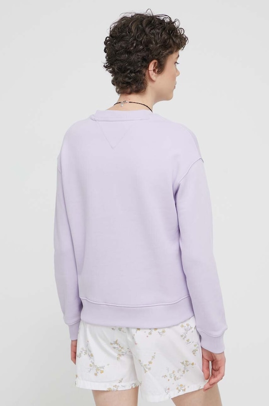 Oblečení Bavlněná mikina Tommy Jeans DW0DW17325 fialová