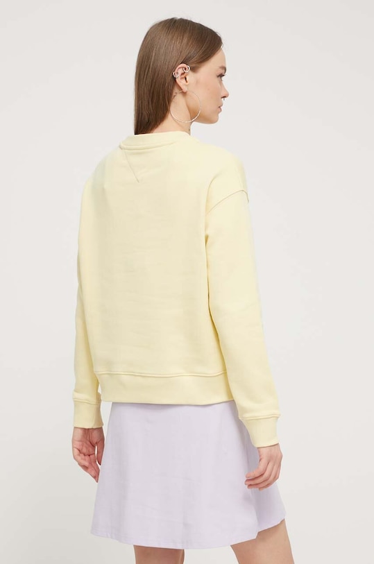 Odzież Tommy Jeans bluza bawełniana DW0DW17325 żółty