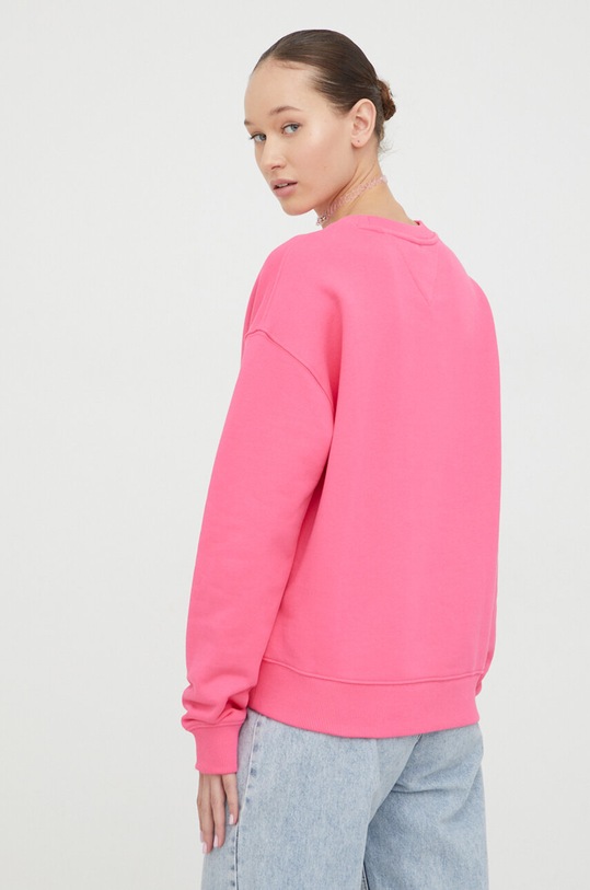 Odzież Tommy Jeans bluza bawełniana DW0DW17325 różowy
