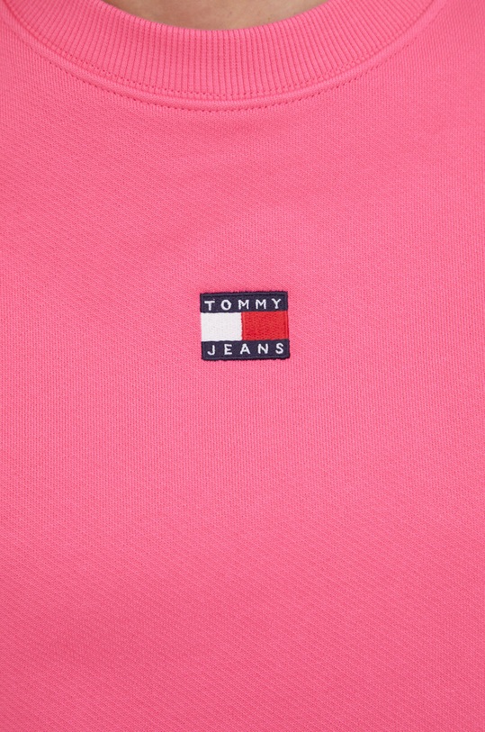 Tommy Jeans bluza bawełniana DW0DW17325 różowy