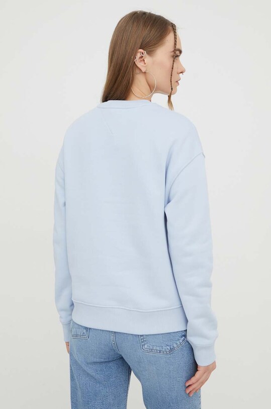 Одяг Бавовняна кофта Tommy Jeans DW0DW17325 блакитний