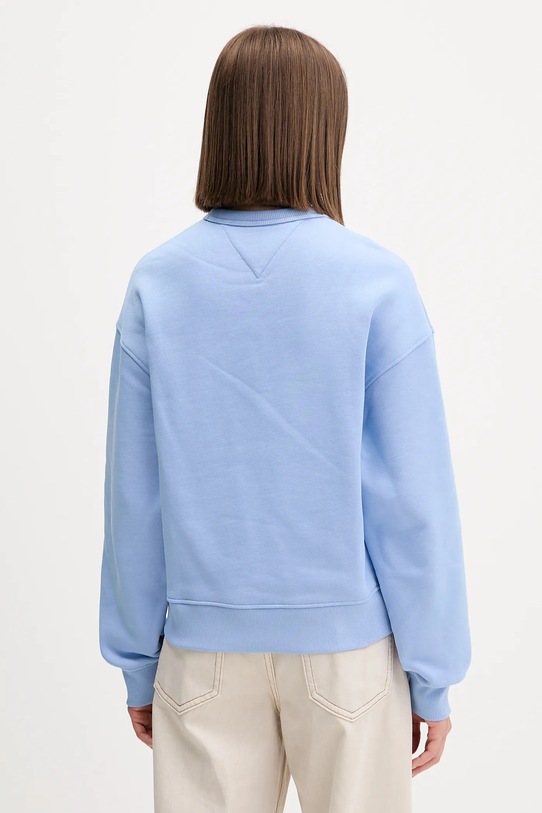 Ρούχα Βαμβακερή μπλούζα Tommy Jeans DW0DW17325 μωβ