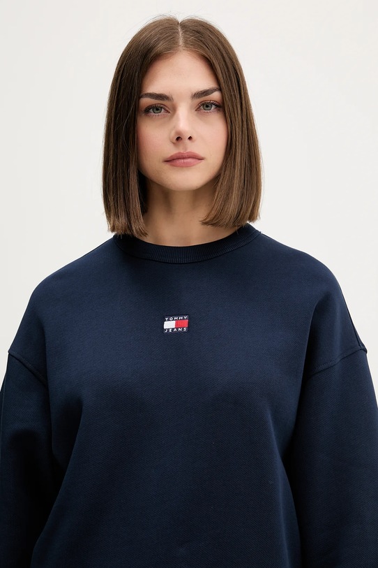 Tommy Jeans hanorac de bumbac bleumarin DW0DW17325