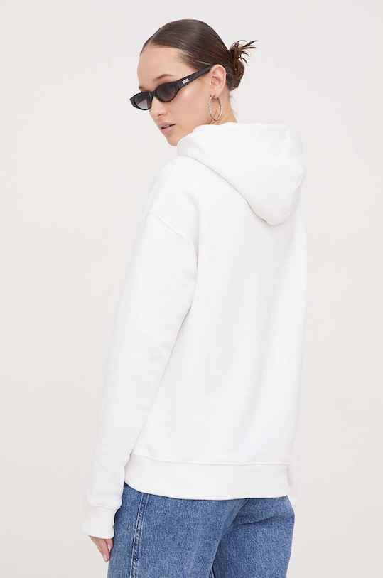 Ruházat Tommy Jeans pamut melegítőfelső DW0DW17326 fehér