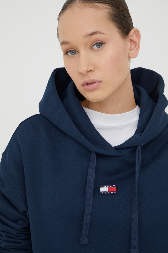 Tommy Jeans bluza bawełniana granatowy DW0DW17326