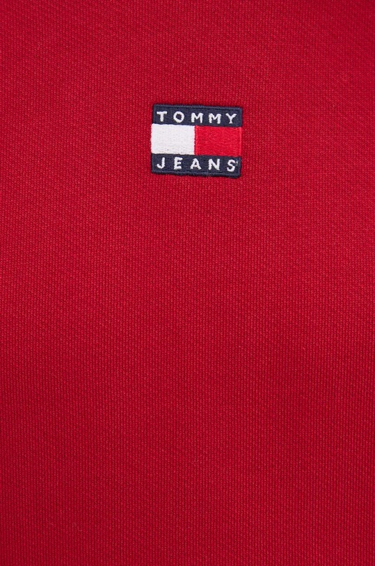 Bavlněná mikina Tommy Jeans DW0DW17326 burgundské