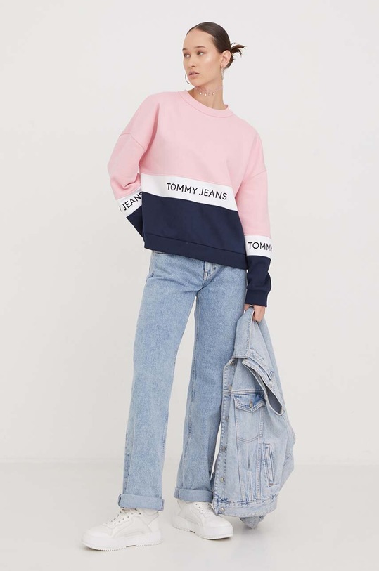 Tommy Jeans bluza DW0DW17705 różowy SS24