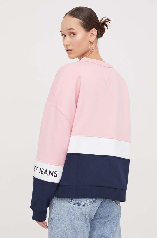 Odzież Tommy Jeans bluza DW0DW17705 różowy