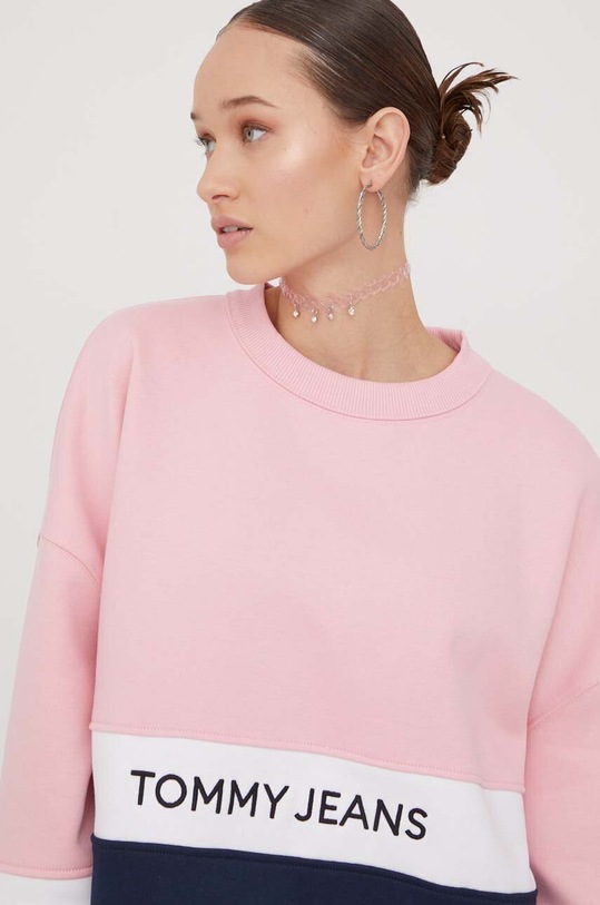 Tommy Jeans bluza różowy DW0DW17705