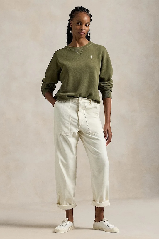 Odzież Polo Ralph Lauren bluza 211943006 zielony