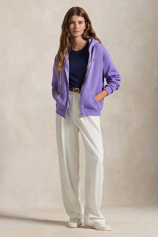 Odzież Polo Ralph Lauren bluza 211943008 fioletowy