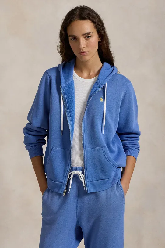 Polo Ralph Lauren bluza z kapturem niebieski 211943008