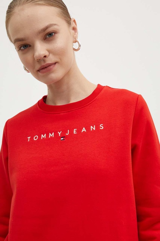 Tommy Jeans bluza pozostałe czerwony DW0DW17323