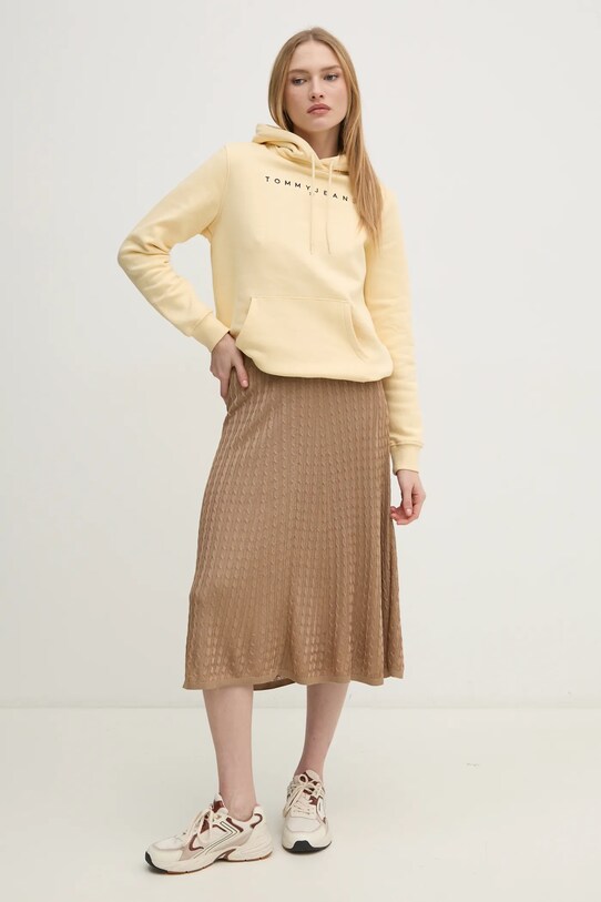 Tommy Jeans bluza DW0DW17324 żółty AW24