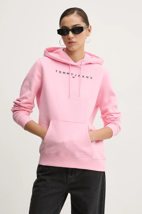 Tommy Jeans bluza pozostałe różowy DW0DW17324