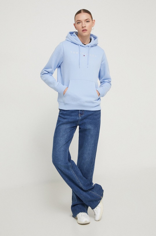 Mikina Tommy Jeans DW0DW17324 modrá AW24