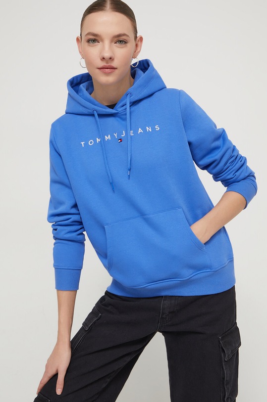 Tommy Jeans bluza niebieski DW0DW17324