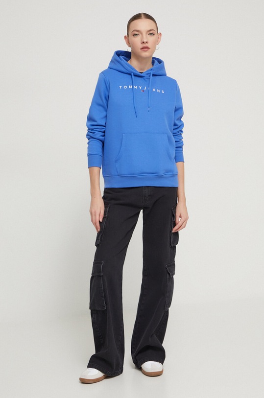Tommy Jeans bluza DW0DW17324 niebieski AW24