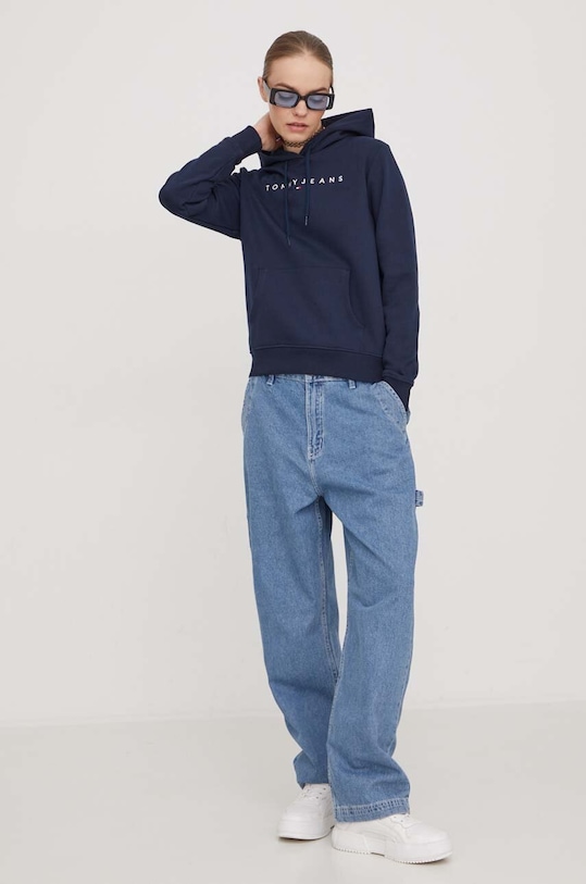 Mikina Tommy Jeans DW0DW17324 tmavomodrá AW24