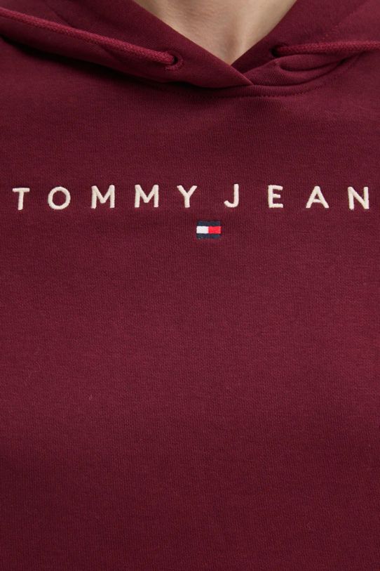 Tommy Jeans bluza DW0DW17324 burgundia