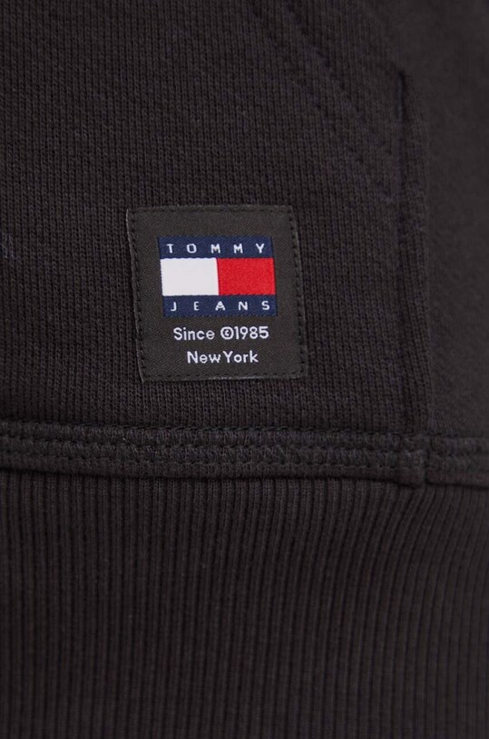 Bavlnená mikina Tommy Jeans DW0DW17329 čierna