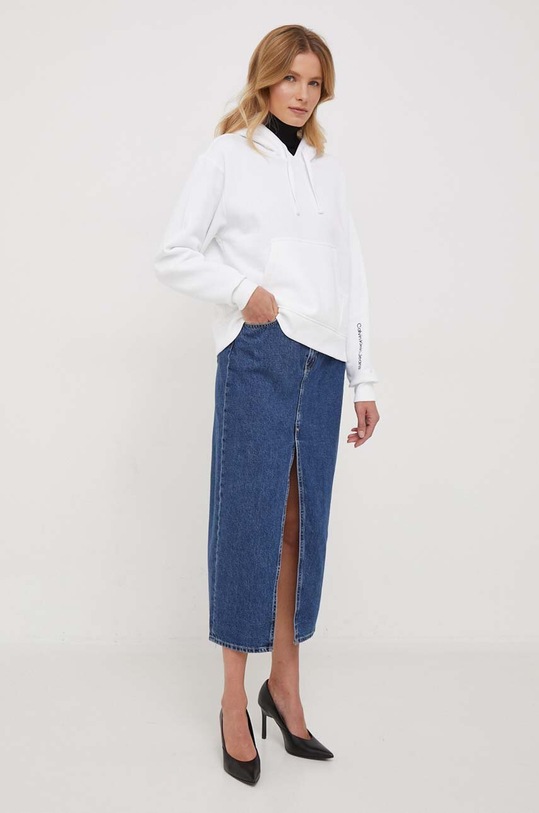 Calvin Klein Jeans bluza J20J222542 biały SS24