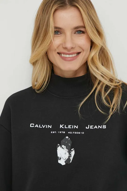 Μπλούζα Calvin Klein Jeans μαύρο J20J222545