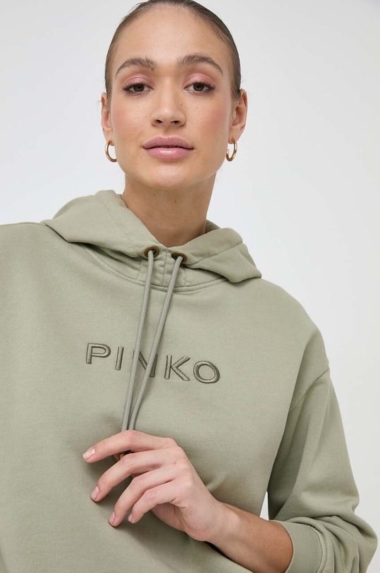 Pinko bluza bawełniana zielony 101685.A1N7
