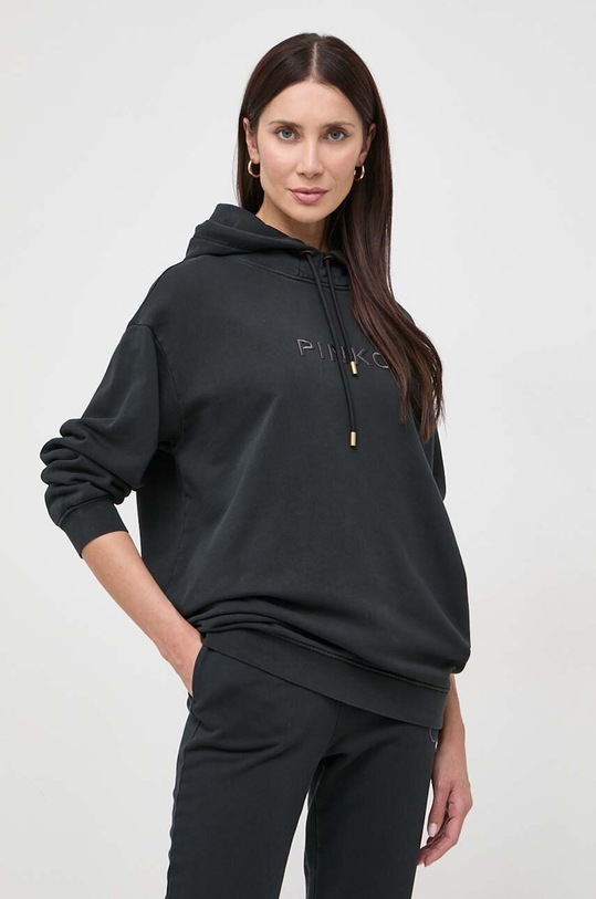 Pinko bluza bawełniana czarny 101685.A1N7