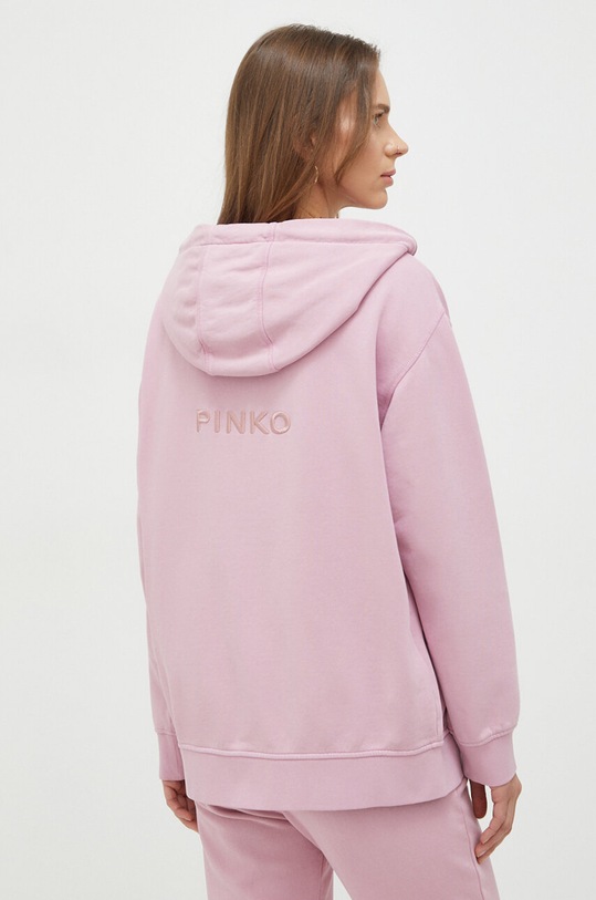 Памучен суичър Pinko розов 101133.A1N7