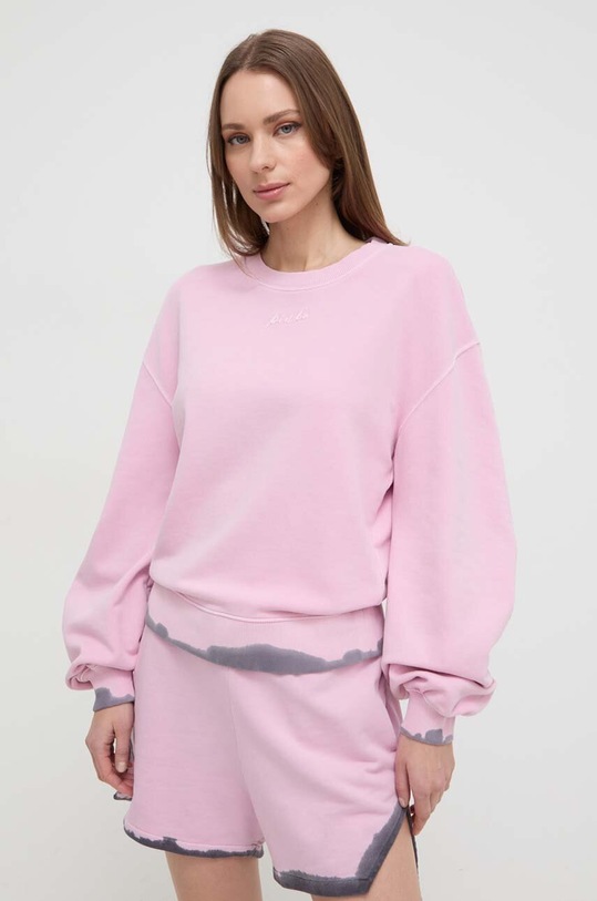 Pinko hanorac de bumbac uni roz 103056.A1OF