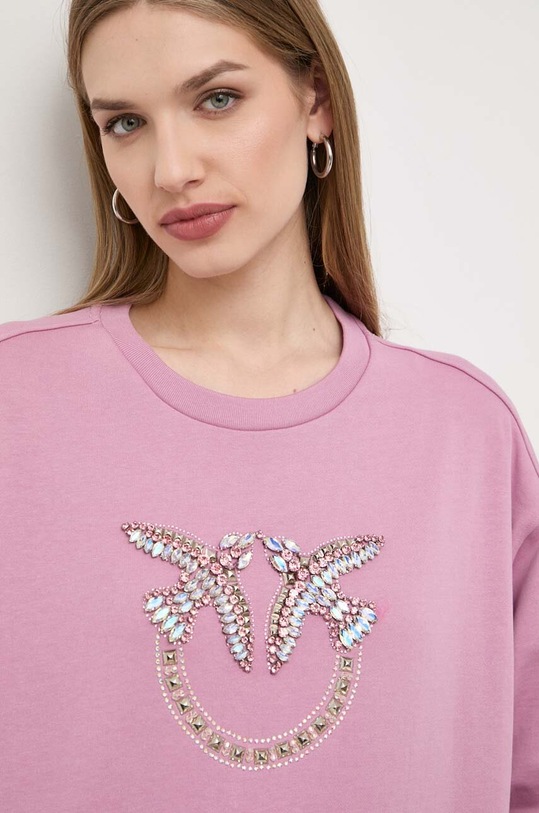 Pinko bluza bawełniana różowy 100534.A1R8