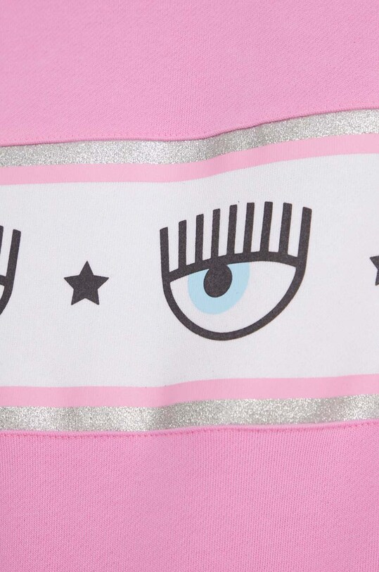 Chiara Ferragni bluza bawełniana LOGOMANIA 76CBIL01 różowy
