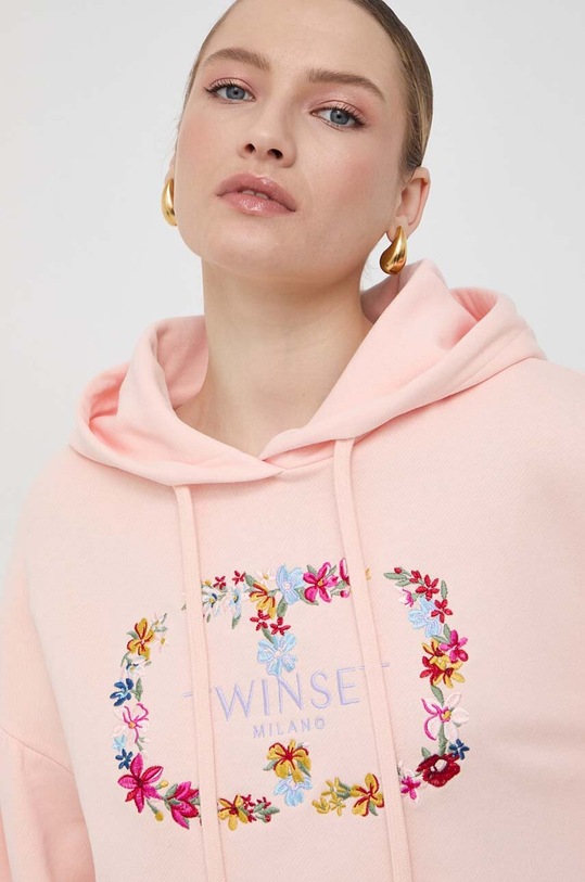 Twinset bluza bawełniana różowy 241TP2670