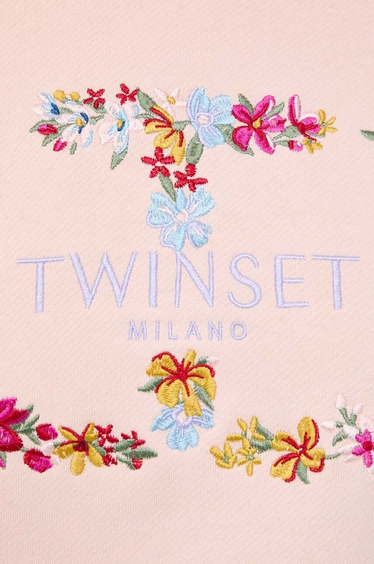 Twinset bluza bawełniana 241TP2670 różowy