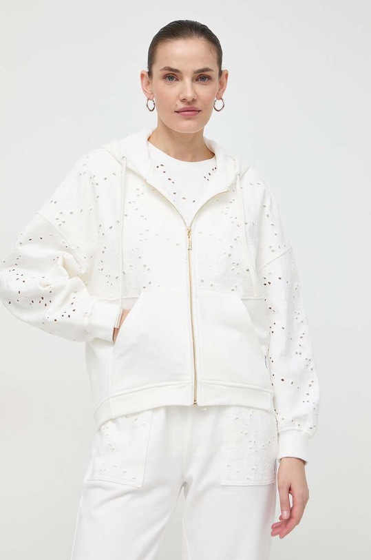 Twinset bluza z kapturem biały 241LL2JJJ