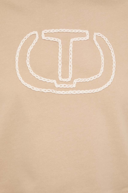 Twinset bluza bawełniana 241TP3434 beżowy