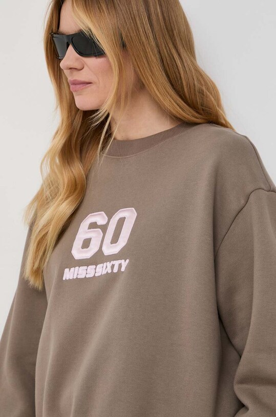 Bavlněná mikina Miss Sixty hnědá 6T4TJ1080000