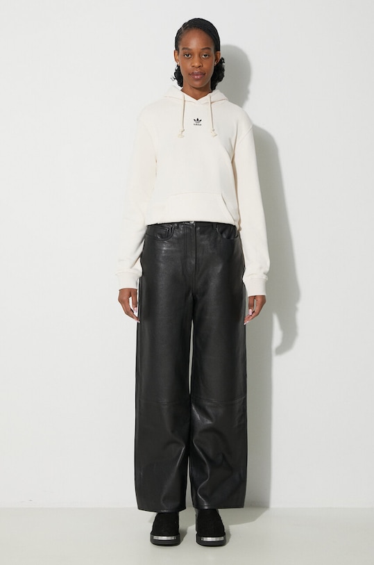 adidas Originals hanorac de bumbac Essentials Regular Hoodie IA6426 bej SS24