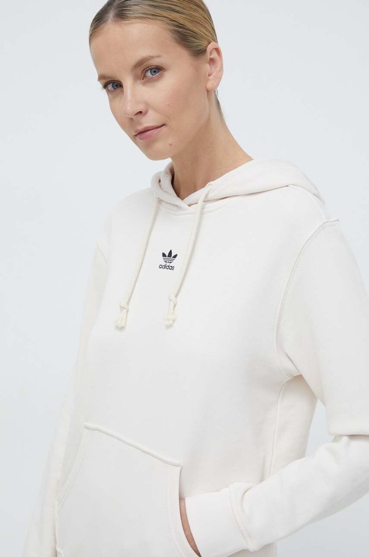 Βαμβακερή μπλούζα adidas Originals Essentials Regular Hoodie μπεζ IA6426