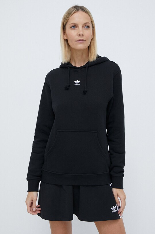 Βαμβακερή μπλούζα adidas Originals βαμβάκι μαύρο IA6427