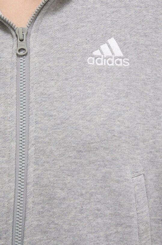 Bavlnená mikina adidas IK8386 sivá