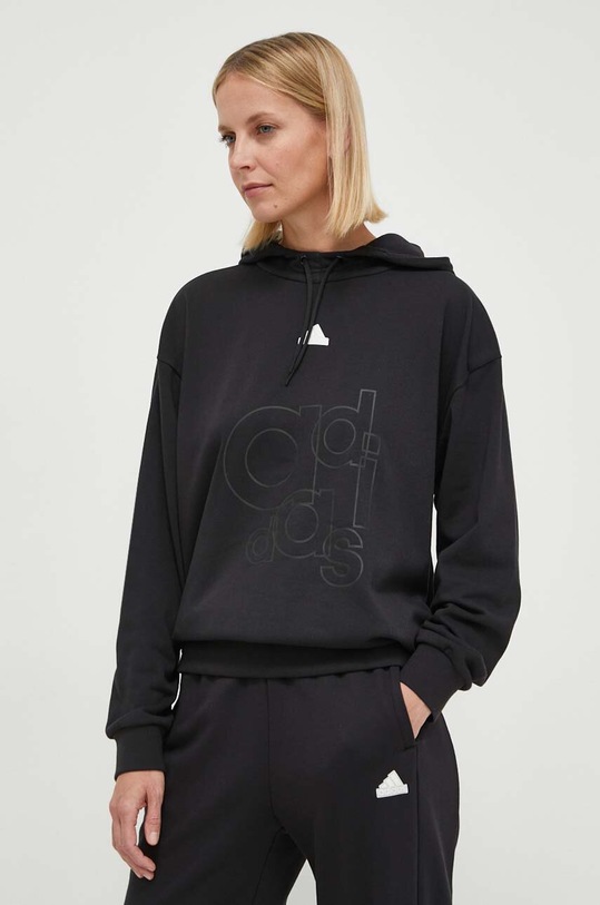 adidas bluză print negru IN7325