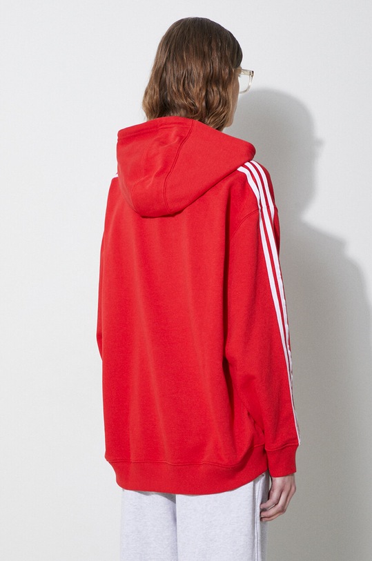 Odzież adidas Originals bluza 3-Stripes Hoodie OS IN8397 czerwony