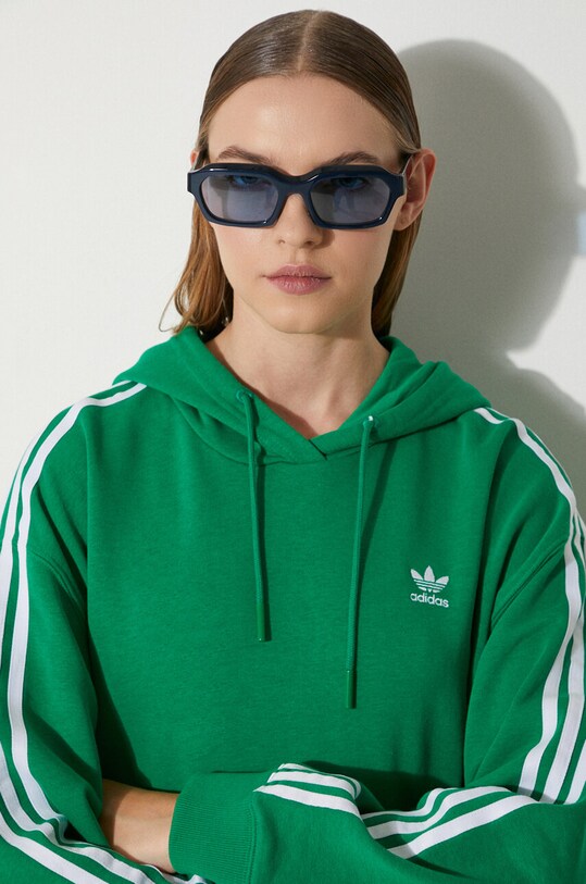 Mikina adidas Originals 3-Stripes Hoodie OS IN8398 zelená