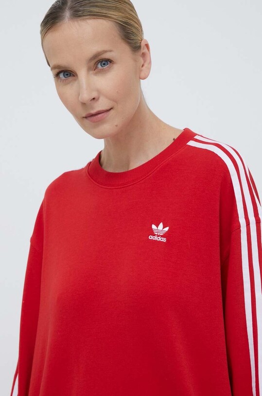 adidas Originals bluză 3-Stripes Crew OS rosu IN8487