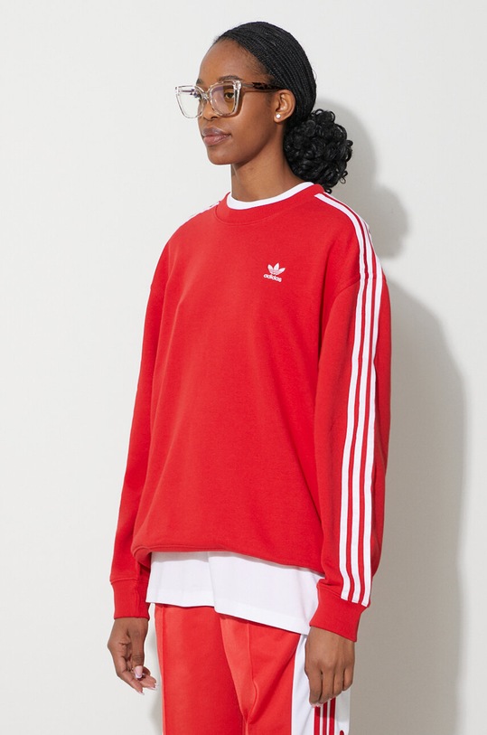 adidas Originals sweatshirt 3-Stripes Crew OS red IN8487