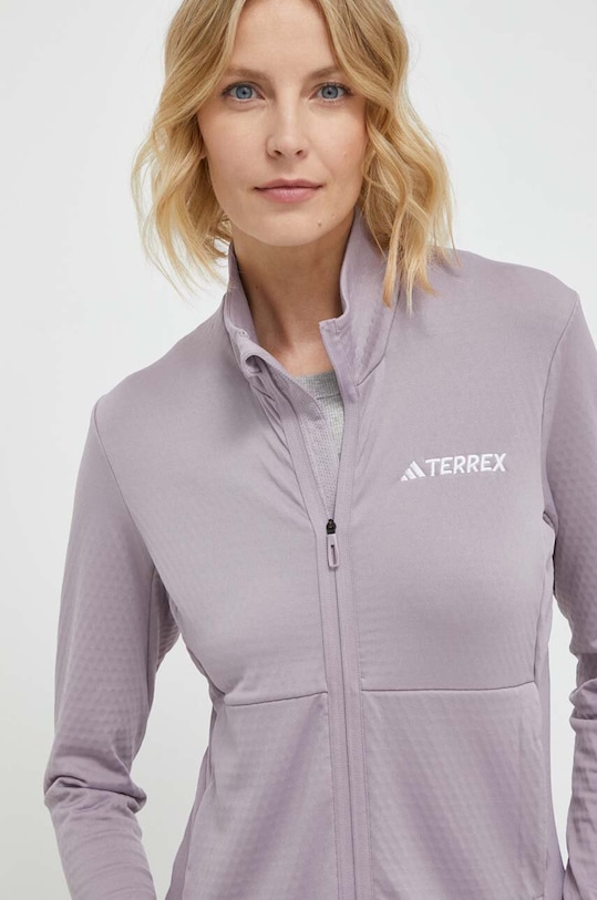 Sportovní mikina adidas TERREX fialová IQ3747