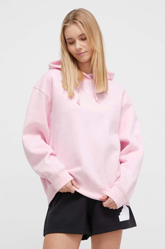 Кофта adidas Originals Adicolor Essentials Boyfriend Hoodie с капюшоном розовый IR5927