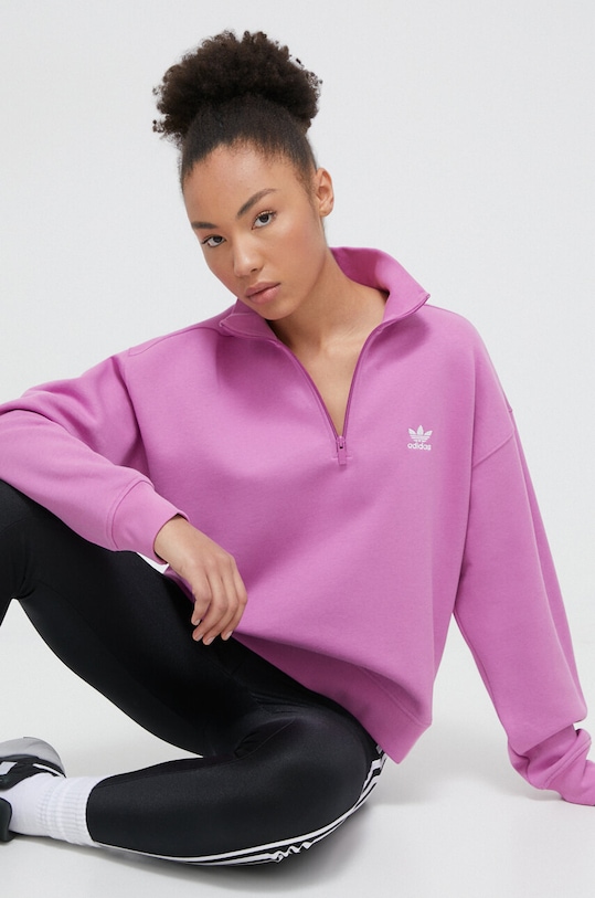 adidas Originals bluza pozostałe różowy IR5941